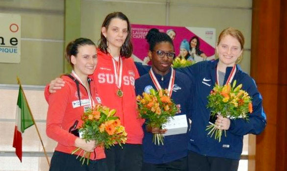 Lausanne podium Pauline Brunner 2018
